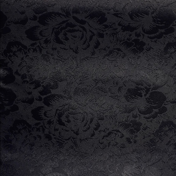 Kali Black Floral Embossed Satin Mini Dress - Picture 5 of 5